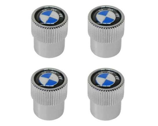 BMW Tire Valve Stem Cap Set (Roundel) 36110421544